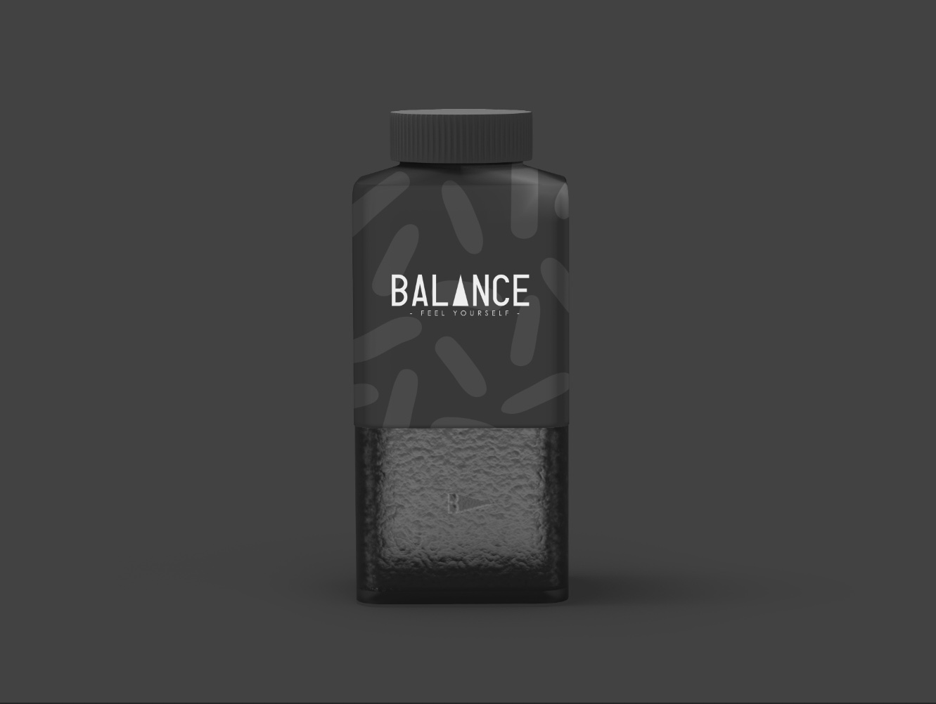 Balance — studio logo, mockup con wordmark