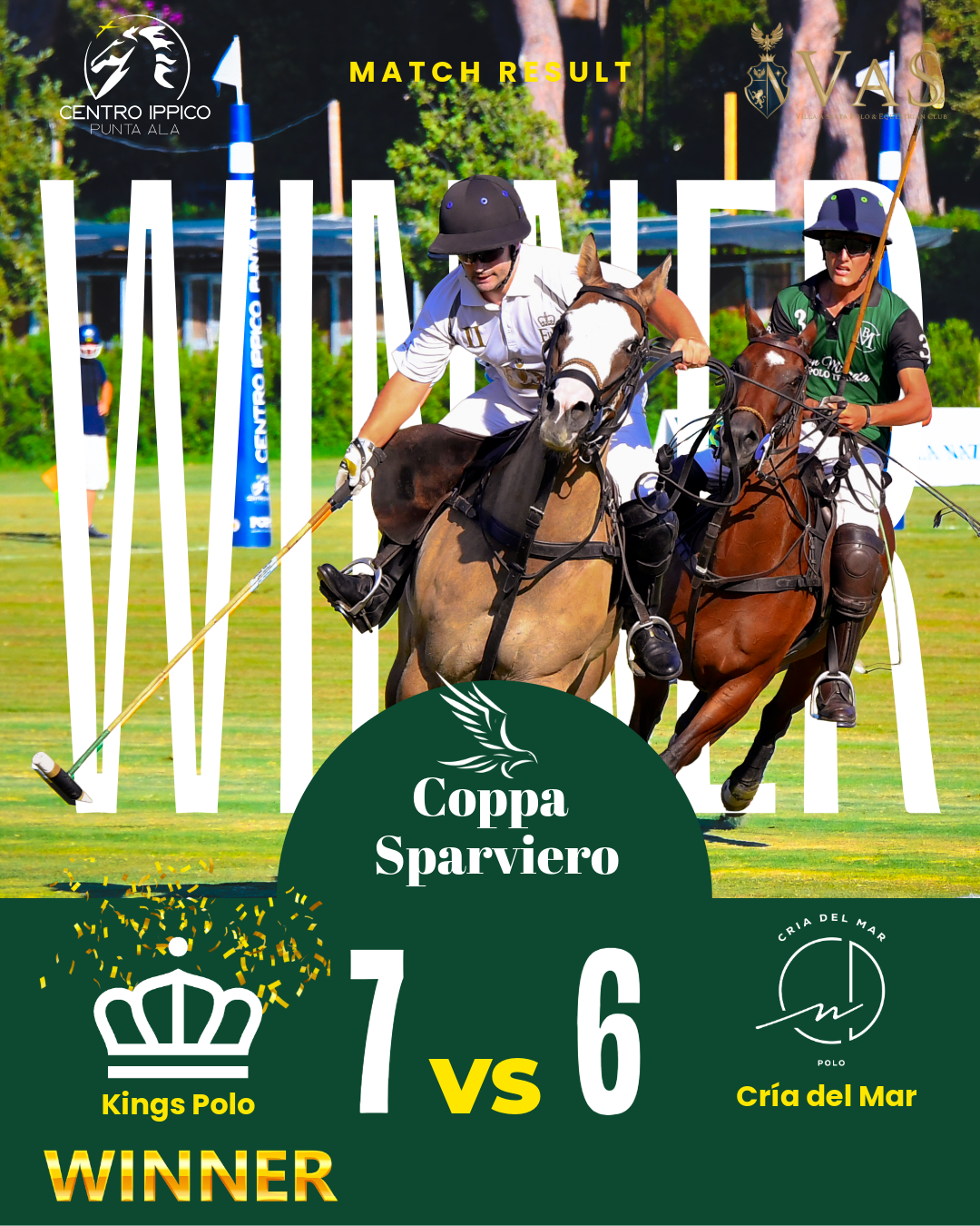 Coppa Sparviero — Kings Polo vince su Cría del Mar