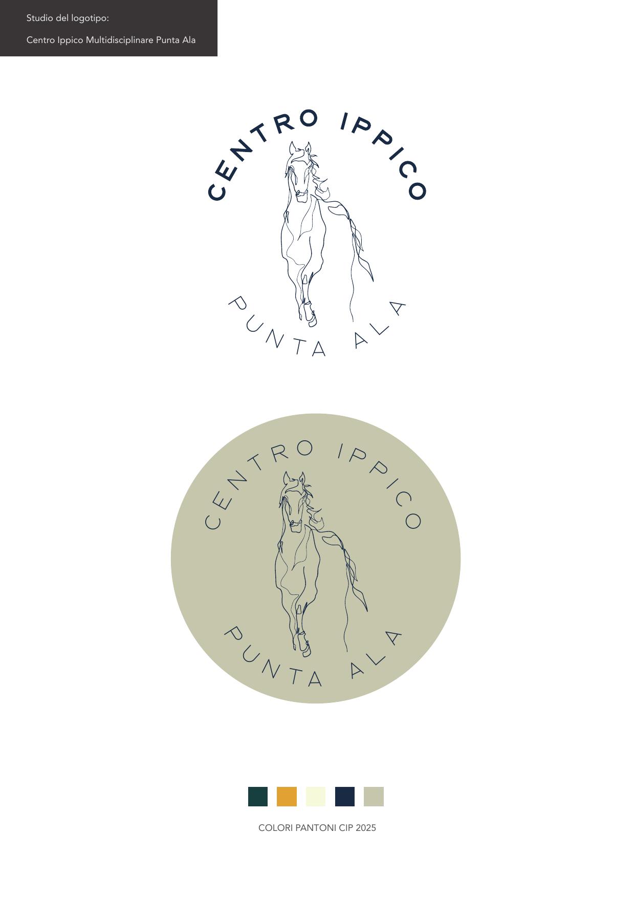 Studio del logo CIP — schizzo a linea continua