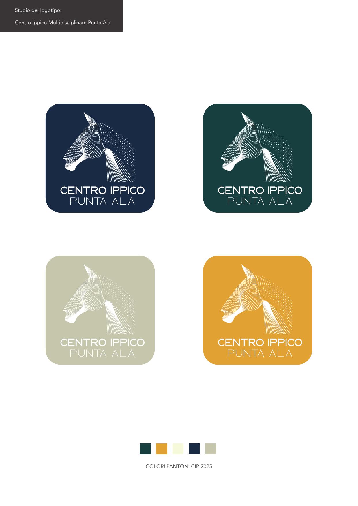 Studio del logo CIP — varianti colore del badge