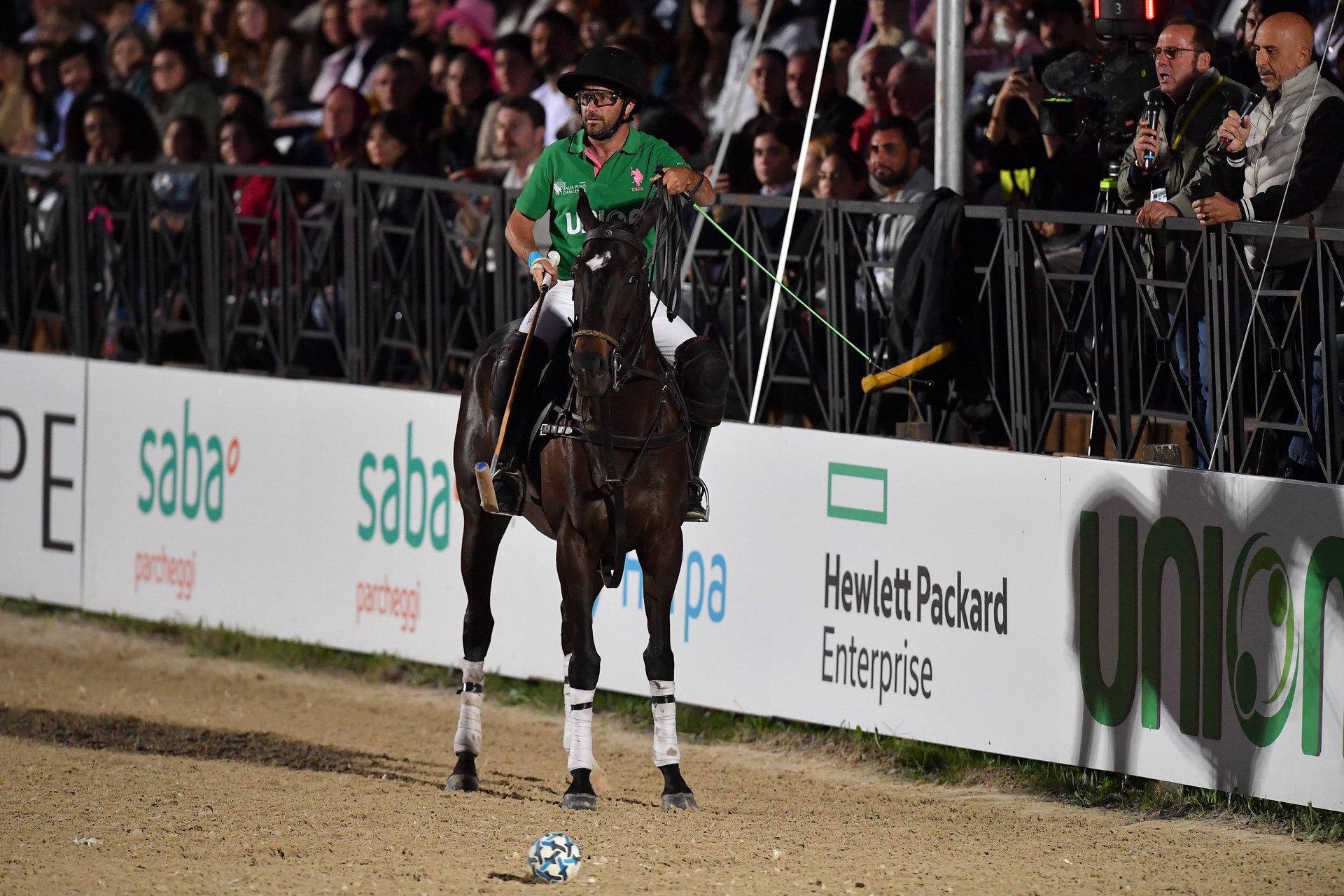 Italia Polo Challenge, Roma — Piazza di Siena, azione di gioco