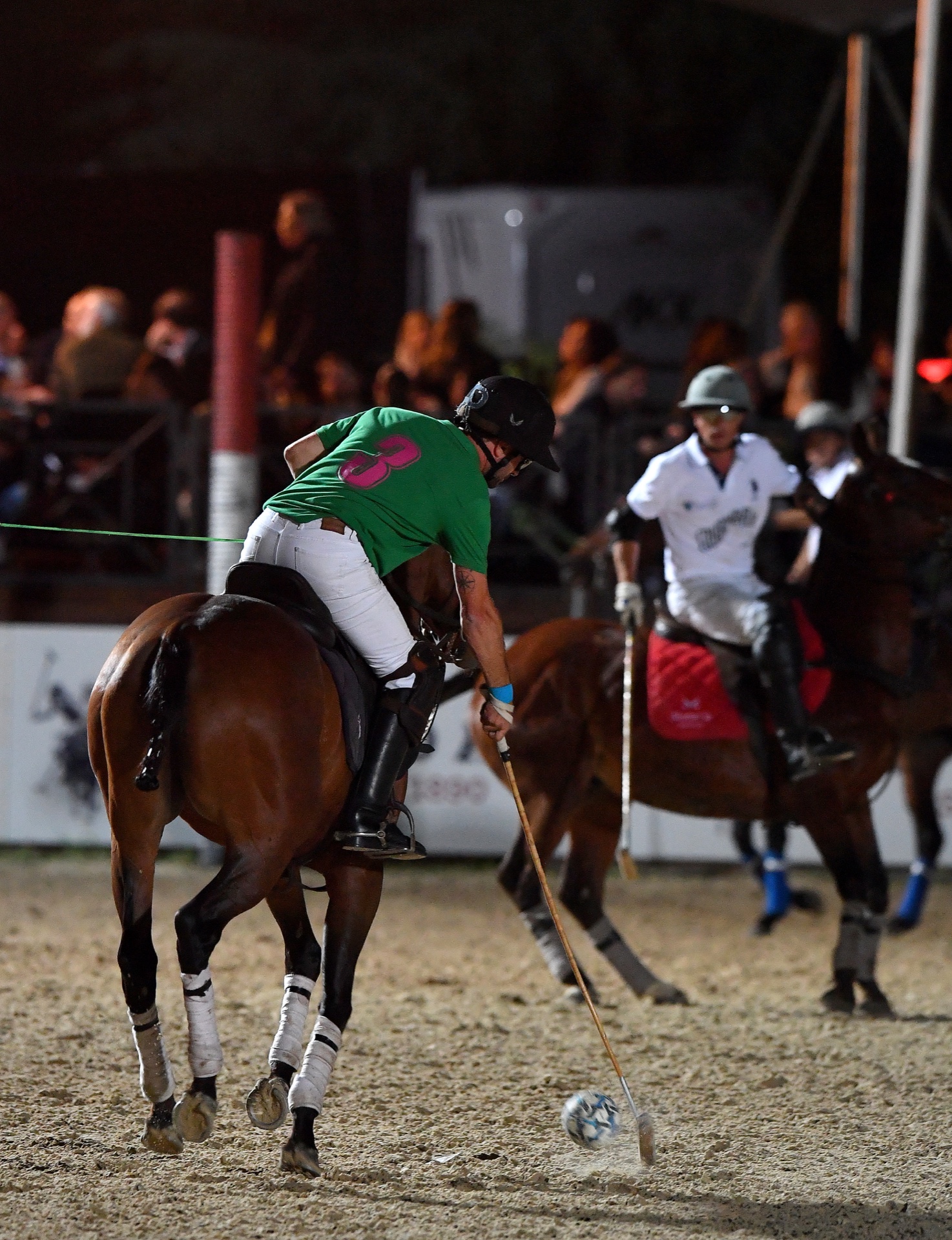 Italia Polo Challenge, Roma — Piazza di Siena, azione di gioco
